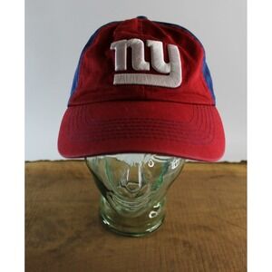 New York Giants Red White & Blue Adjustable Hat NFL Team Apparel EUC